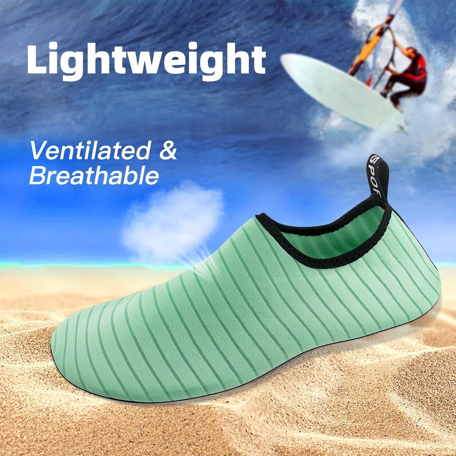 جوراب آبی Nyicey، کفشهای ساحلی با قابلیت خشک شدن سریع، مناسب شنا، استخر، ساحل، موجسواری، یوگا و تمرینات ورزشی در فضای باز جوراب آبی Nyicey، کفشهای ساحلی با قابلیت خشک شدن سریع، مناسب شنا، استخر، ساحل، موجسواری، یوگا و تمرینات ورزشی در فضای باز
