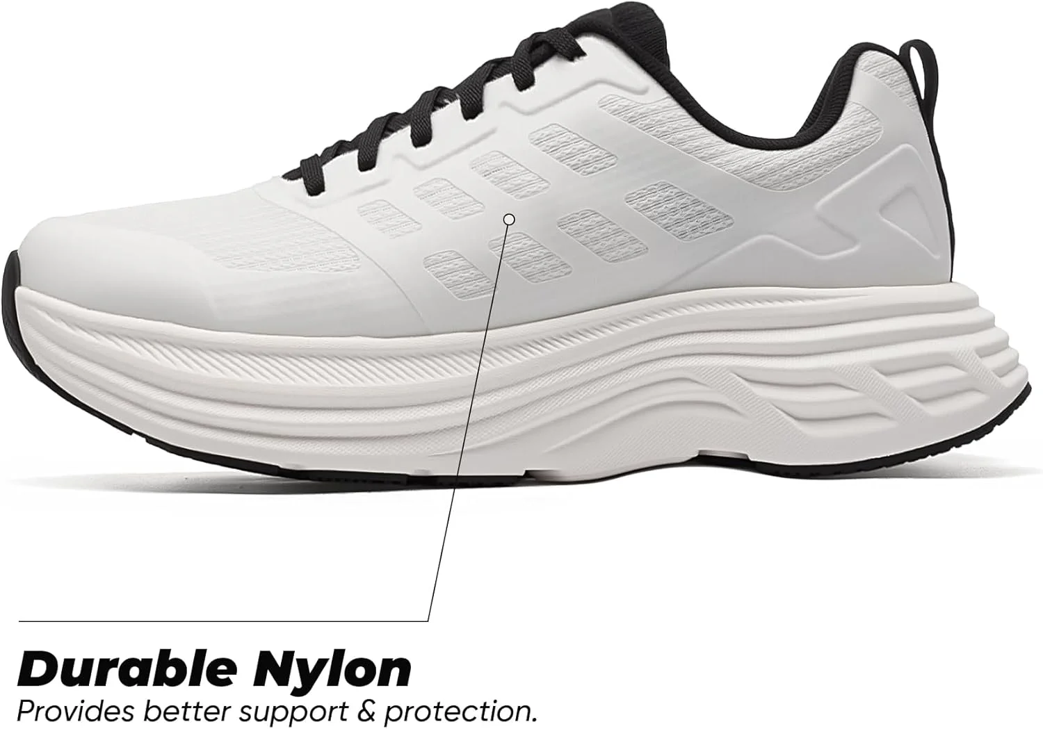 کفش پیاده روی زنانه نورتایو 8، سبک و بدون لغزش، سایز 38، سفید، SNWS245W کفش پیاده روی زنانه نورتایو 8، سبک و بدون لغزش، سایز 38، سفید، SNWS245W