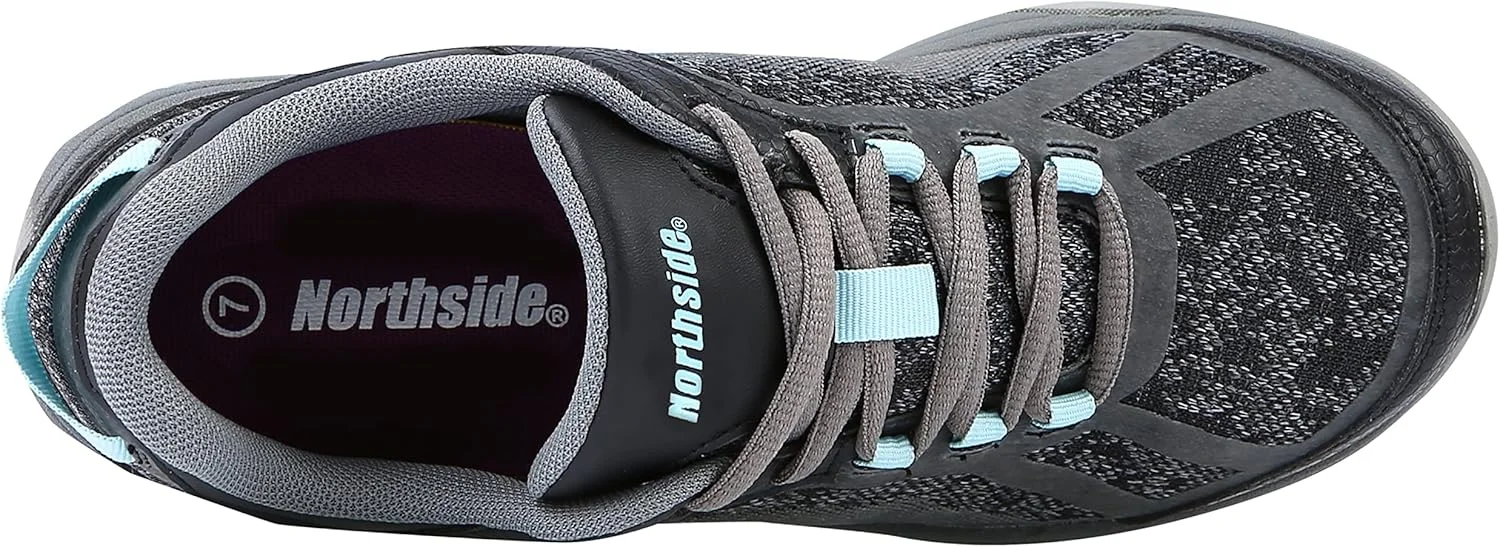 کفش پیاده روی زنانه نورث ساید مدل Belmont Trek - قابل شستشو در ماشین لباسشویی، تنفس پذیر با کفی ضد خستگی و بند سریع - مناسب تعطیلات، زیره لاستیکی سبک وزن با کشش بالا کفش پیاده روی زنانه نورث ساید مدل Belmont Trek - قابل شستشو در ماشین لباسشویی، تنفس پذیر با کفی ضد خستگی و بند سریع - مناسب تعطیلات، زیره لاستیکی سبک وزن با کشش بالا