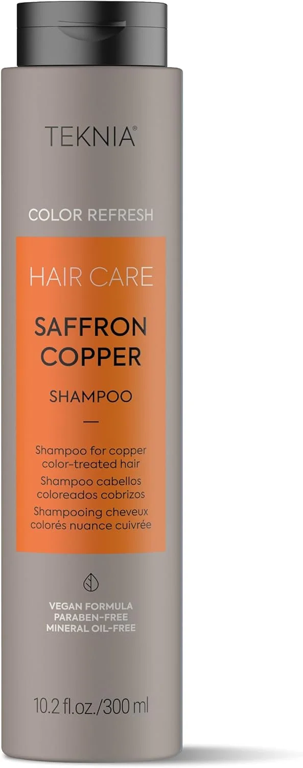 شامپو رنگساژ مس زعفرانی لاکمه تکنیا کالر رفرش، افزایش درخشندگی و ماندگاری رنگ مو 300 میل