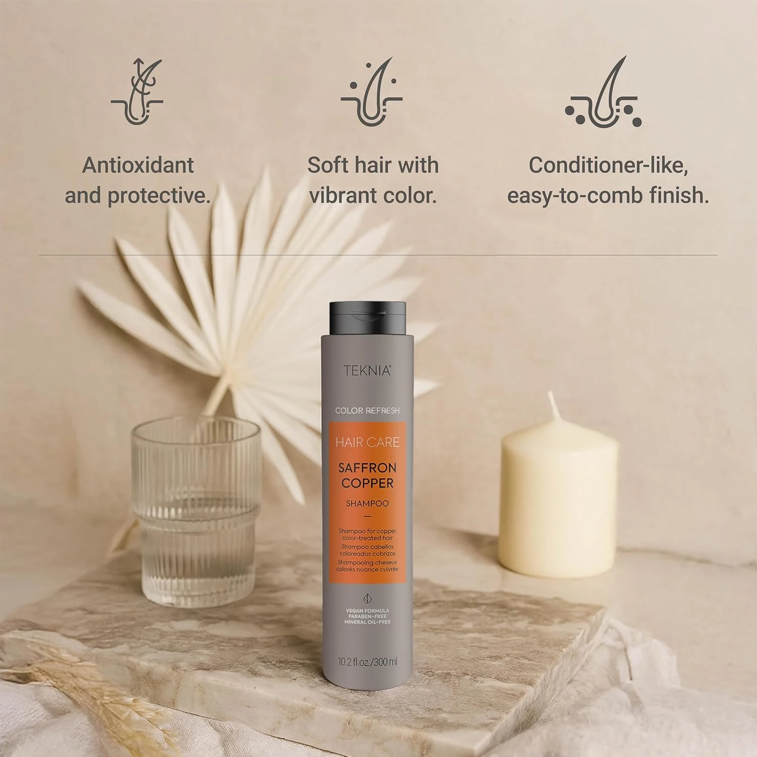 شامپو رنگساژ مس زعفرانی لاکمه تکنیا کالر رفرش، افزایش درخشندگی و ماندگاری رنگ مو 300 میل شامپو رنگساژ مس زعفرانی لاکمه تکنیا کالر رفرش، افزایش درخشندگی و ماندگاری رنگ مو 300 میل