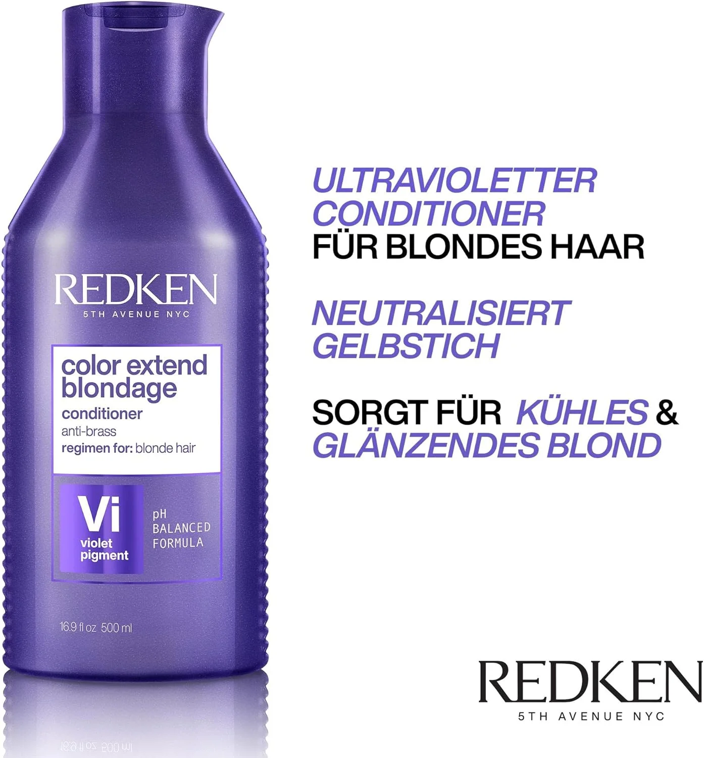 ردکن | نرم کننده مو برای موهای بلوند و دکلره شده بدون زردی، نرم کننده کالر اکستند بلونداژ، 1 عدد 500 میلی لیتری ردکن | نرم کننده مو برای موهای بلوند و دکلره شده بدون زردی، نرم کننده کالر اکستند بلونداژ، 1 عدد 500 میلی لیتری