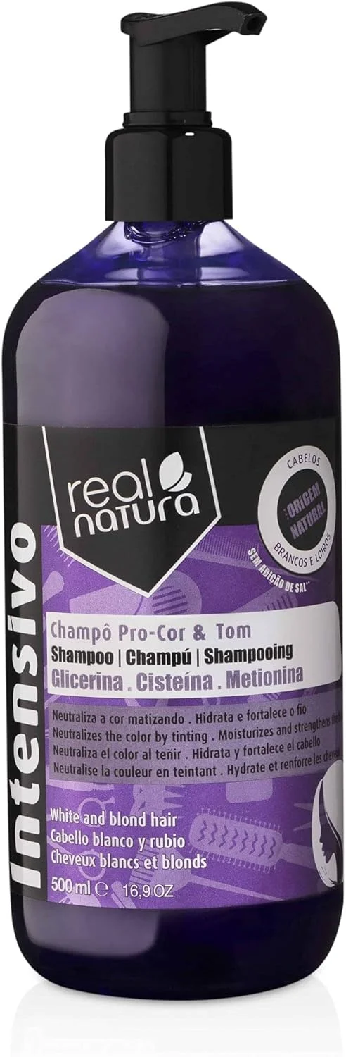 شامپو بدون نمک پرو کالر رئال ناتورا - 500 میلی لیتر - محافظت و حفظ شدت رنگ