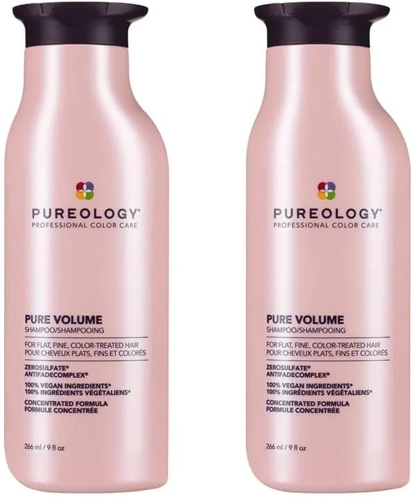 شامپو حجم دهنده موهای رنگ شده پیورولوژی مدل Pure Volume حجم 266 میلی لیتر (دو عددی)