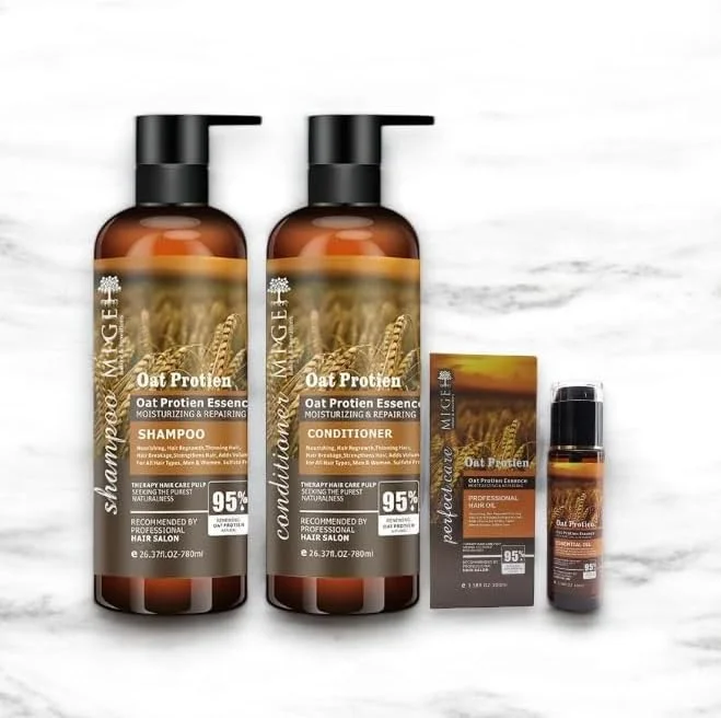 شامپو، نرم کننده و سرم/روغن مو جو دوسر پروتئین کوئین، مرطوب کننده و ترمیم کننده، مراقبت از مو، پیشنهاد شده توسط سالن های حرفه ای (ست 3 عددی) شامپو، نرم کننده و سرم/روغن مو جو دوسر پروتئین کوئین، مرطوب کننده و ترمیم کننده، مراقبت از مو، پیشنهاد شده توسط سالن های حرفه ای (ست 3 عددی)