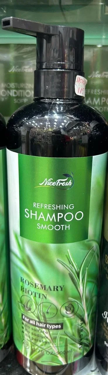 شامپو مرطوب کننده پروتئین کوئین نایس فرش حاوی رزماری و بیوتین مناسب انواع مو، بدون سولفات و سدیم، مراقبت از مو 900 میلی لیتر شامپو مرطوب کننده پروتئین کوئین نایس فرش حاوی رزماری و بیوتین مناسب انواع مو، بدون سولفات و سدیم، مراقبت از مو 900 میلی لیتر