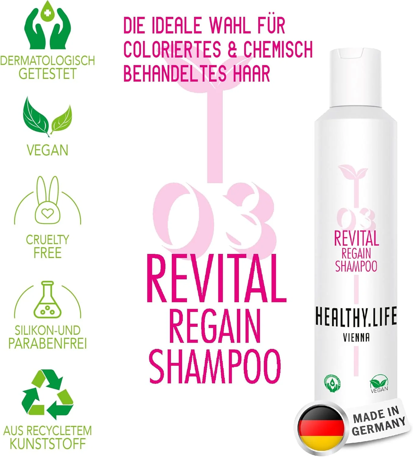 شامپو محافظ رنگ مو HLV مناسب موهای هایلایت شده، رنگ شده و مش شده حاوی کراتین و مگنولیا، وگان - شامپو رنگ مو، شامپو ملایم مو، شامپو مراقبتی - مراقبت از مو زنانه و مردانه (Revital Regain 200 میلی لیتر) شامپو محافظ رنگ مو HLV مناسب موهای هایلایت شده، رنگ شده و مش شده حاوی کراتین و مگنولیا، وگان - شامپو رنگ مو، شامپو ملایم مو، شامپو مراقبتی - مراقبت از مو زنانه و مردانه (Revital Regain 200 میلی لیتر)