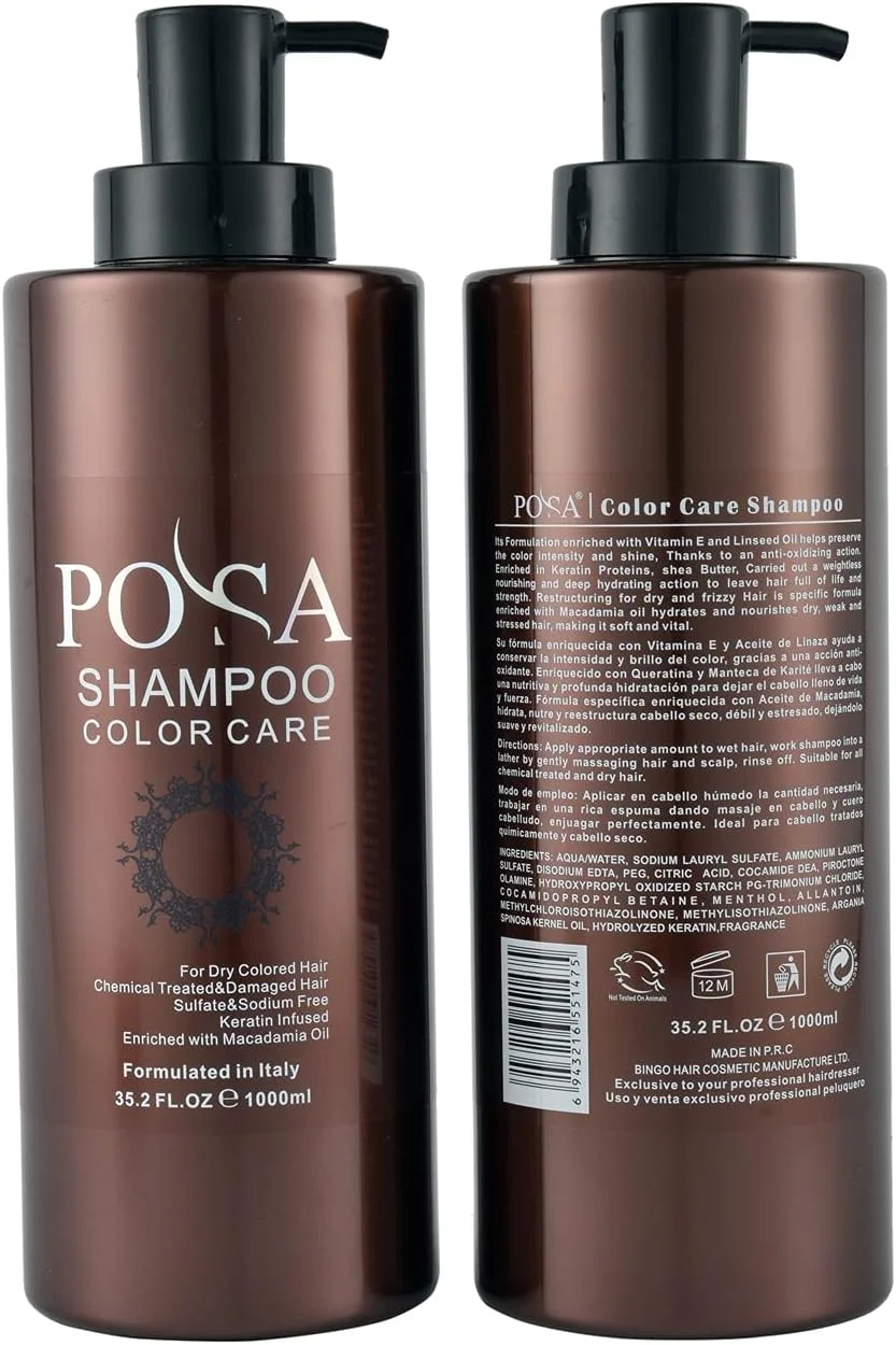 شامپو مراقبت از رنگ مو پوسا، ۱۰۰۰ میلی لیتر