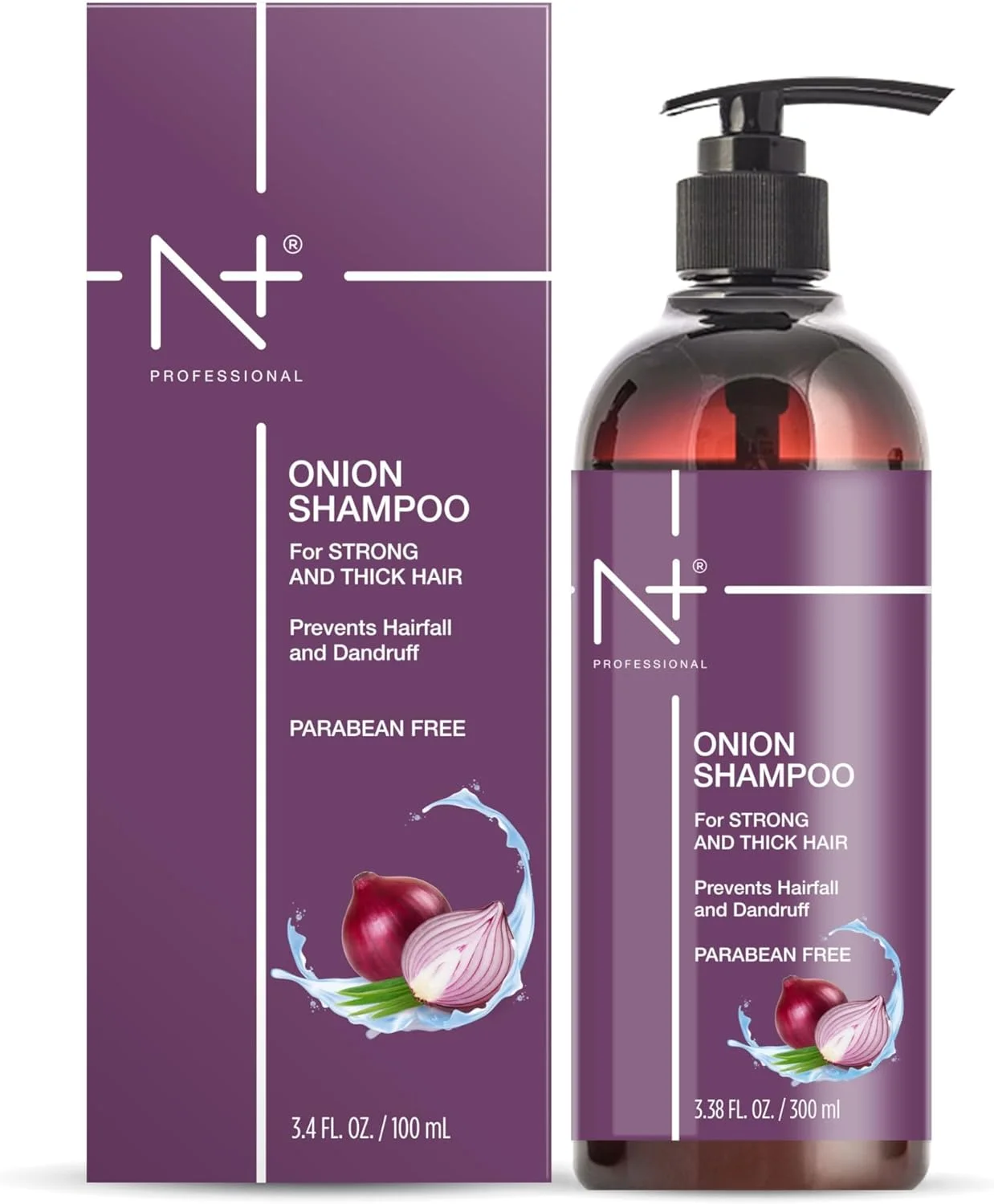 شامپو پیاز حرفه ای اِن پلاس، 300 میلی لیتر