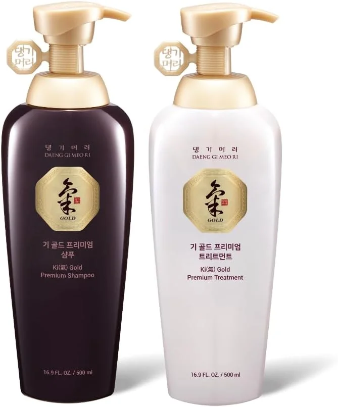 مجموعه شامپو و نرم کننده ممتاز طلایی داِنگ گی مئوری برای جلوگیری از ریزش مو، نازک شدن و سفید شدن مو - گیاهی دارویی، کاملا طبیعی، برند شماره 1 کره (500 میلی لیتر)