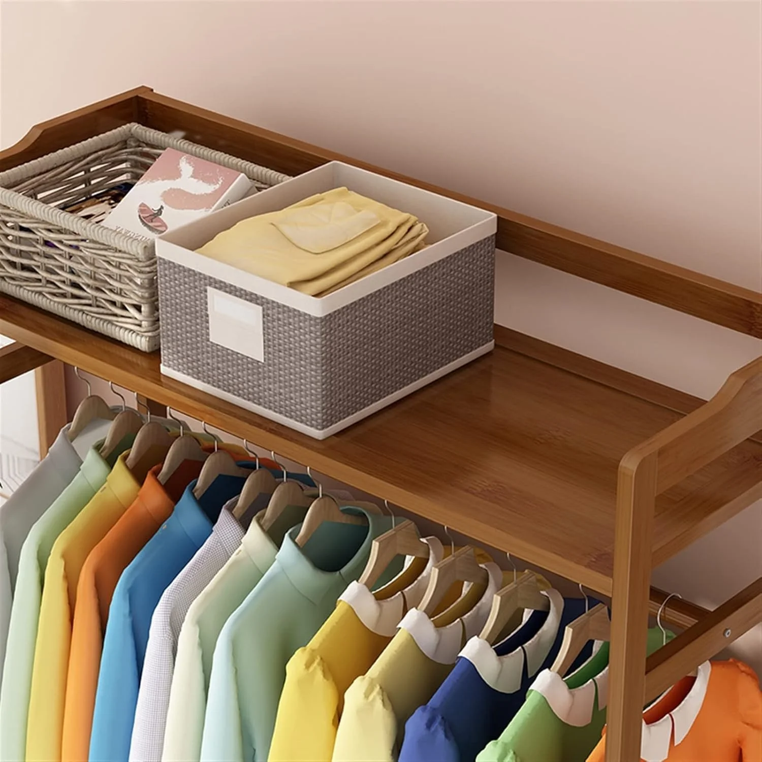 کمد لباس تیاندیافوای، کمد لباس چوبی ساده با ظرفیت باربری قوی، مدرن، ساده، کوچک، مناسب اتاق خواب، خانگی و اقتصادی کمد لباس تیاندیافوای، کمد لباس چوبی ساده با ظرفیت باربری قوی، مدرن، ساده، کوچک، مناسب اتاق خواب، خانگی و اقتصادی