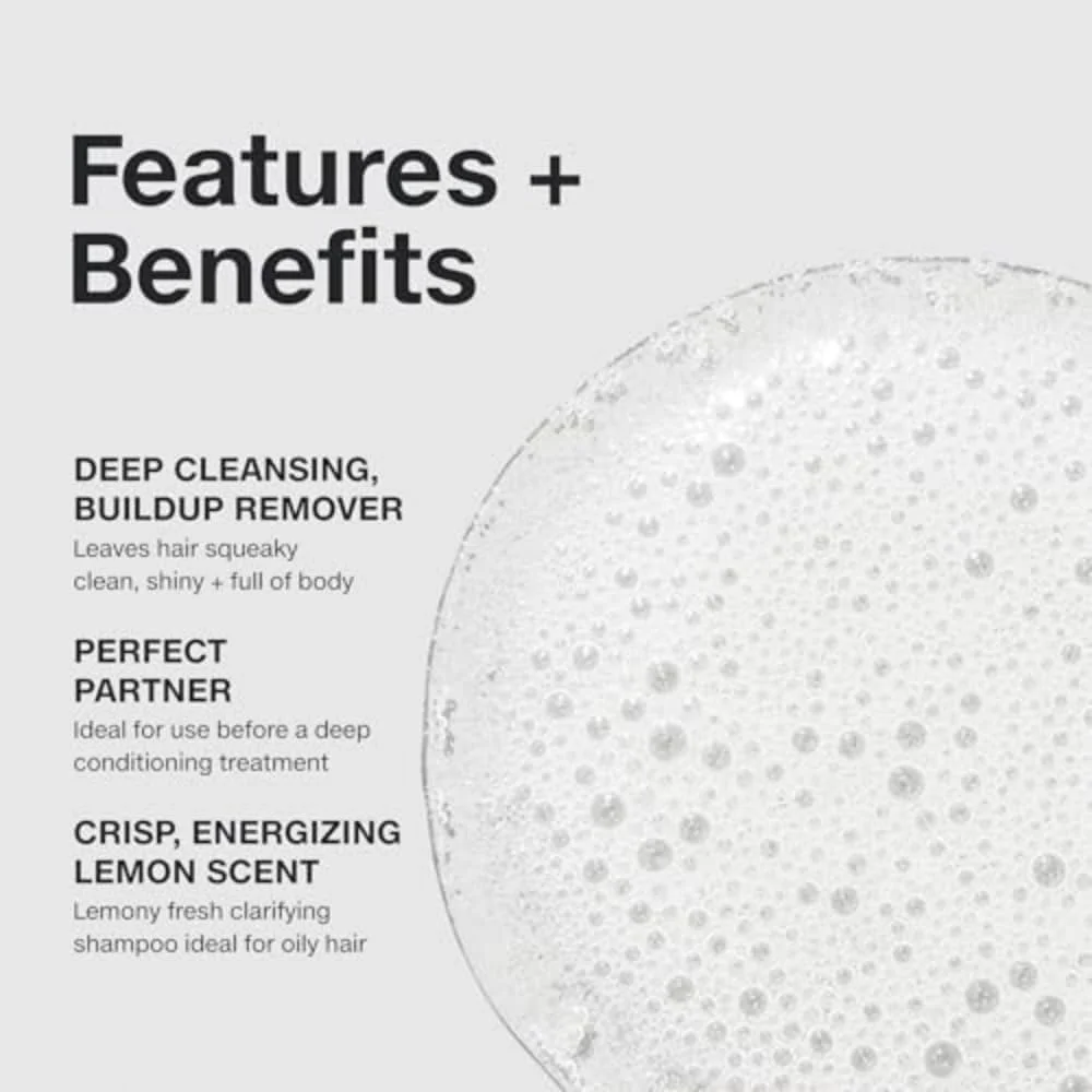 شامپو شماره دو پاول میچل، پاک کننده، از بین برنده رسوبات، برای انواع مو، به ویژه موهای چرب، 1000 میلی لیتر