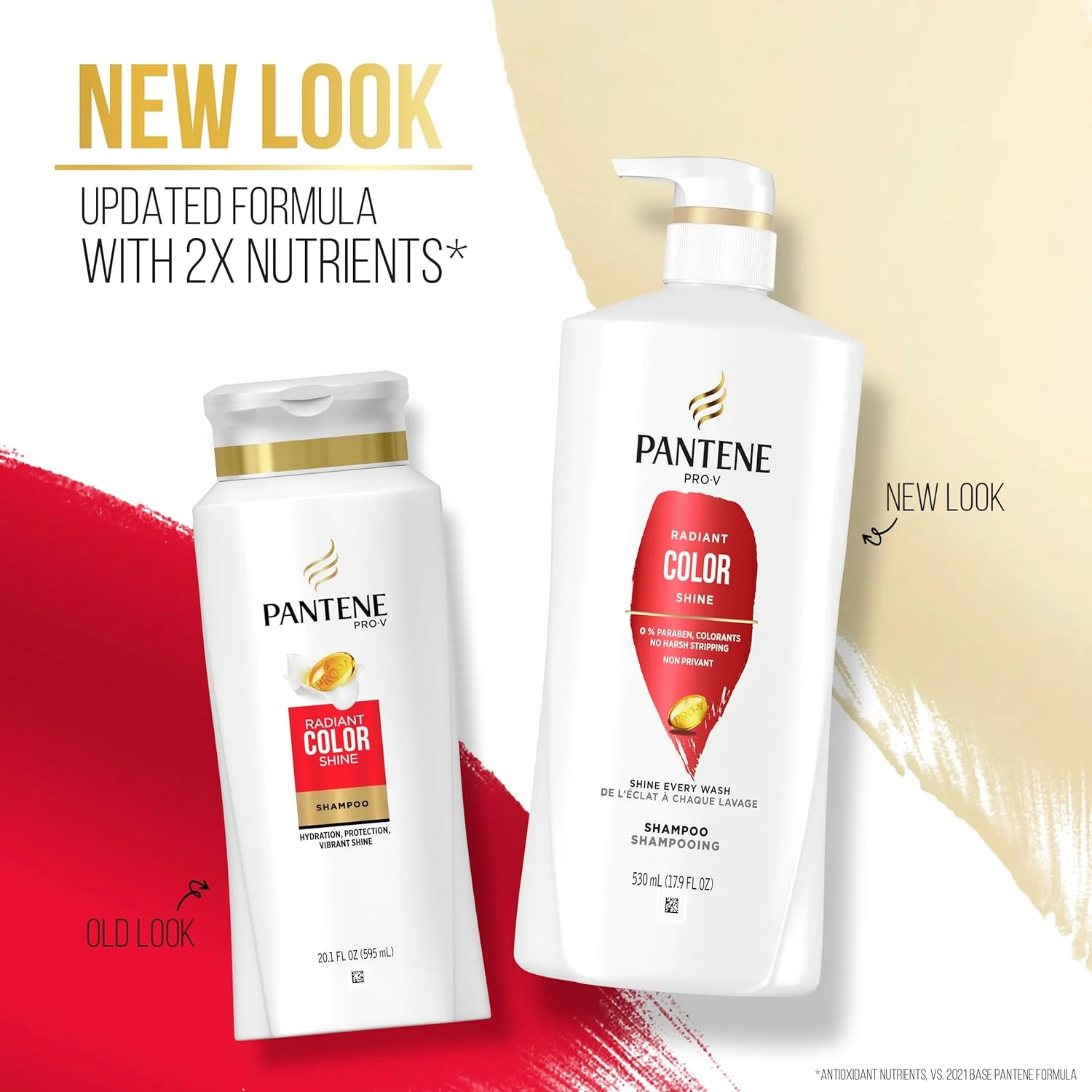 شامپو موهای رنگ شده پنتن پرو-وی مدل Radiant Color Shine، حجم 530 میلی لیتر