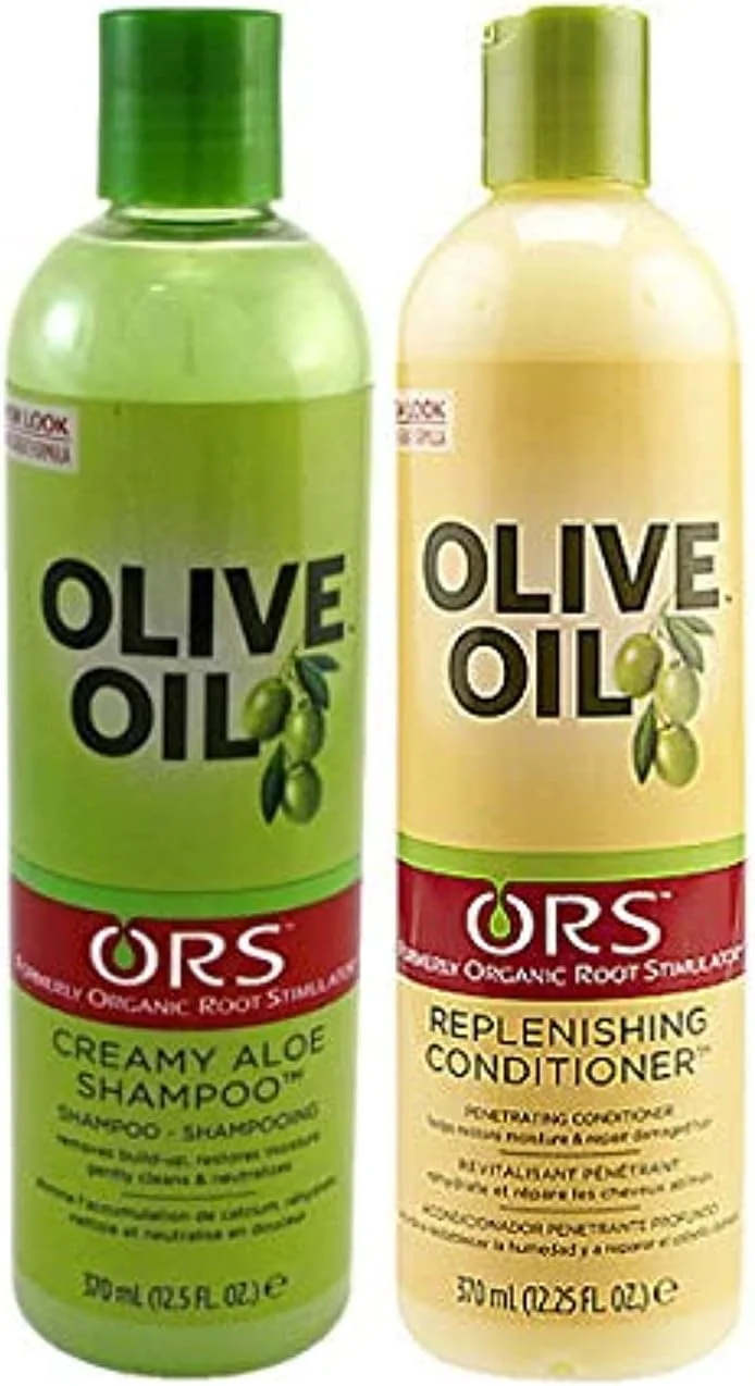 مجموعه شامپو کرمی آلوئه ورا و نرم کننده احیا کننده روغن زیتون ارگانیک ORS