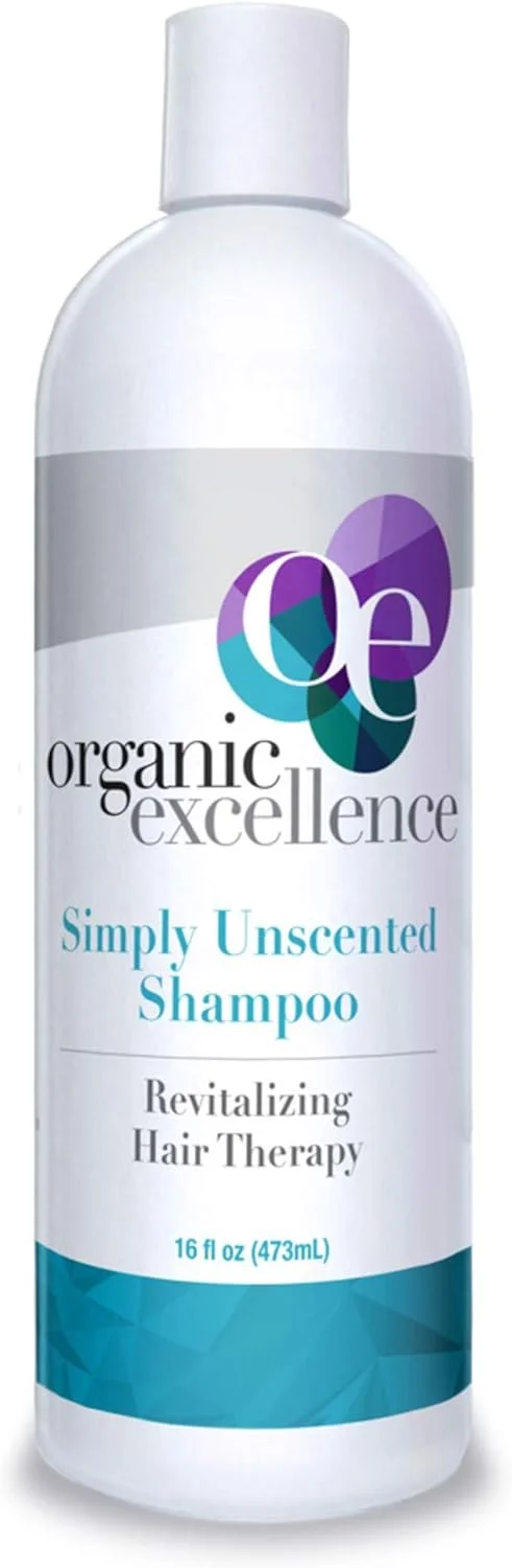 شامپو فاقد سولفات ارگانیک اکسلنس - بدون عطر، گلوتن و پارابن، محافظ رنگ مو. حاوی عصاره ها و روغن های گیاهی ارگانیک، مراقبت طبیعی برای موهای خشک، معمولی و چرب، 473 میلی لیتر