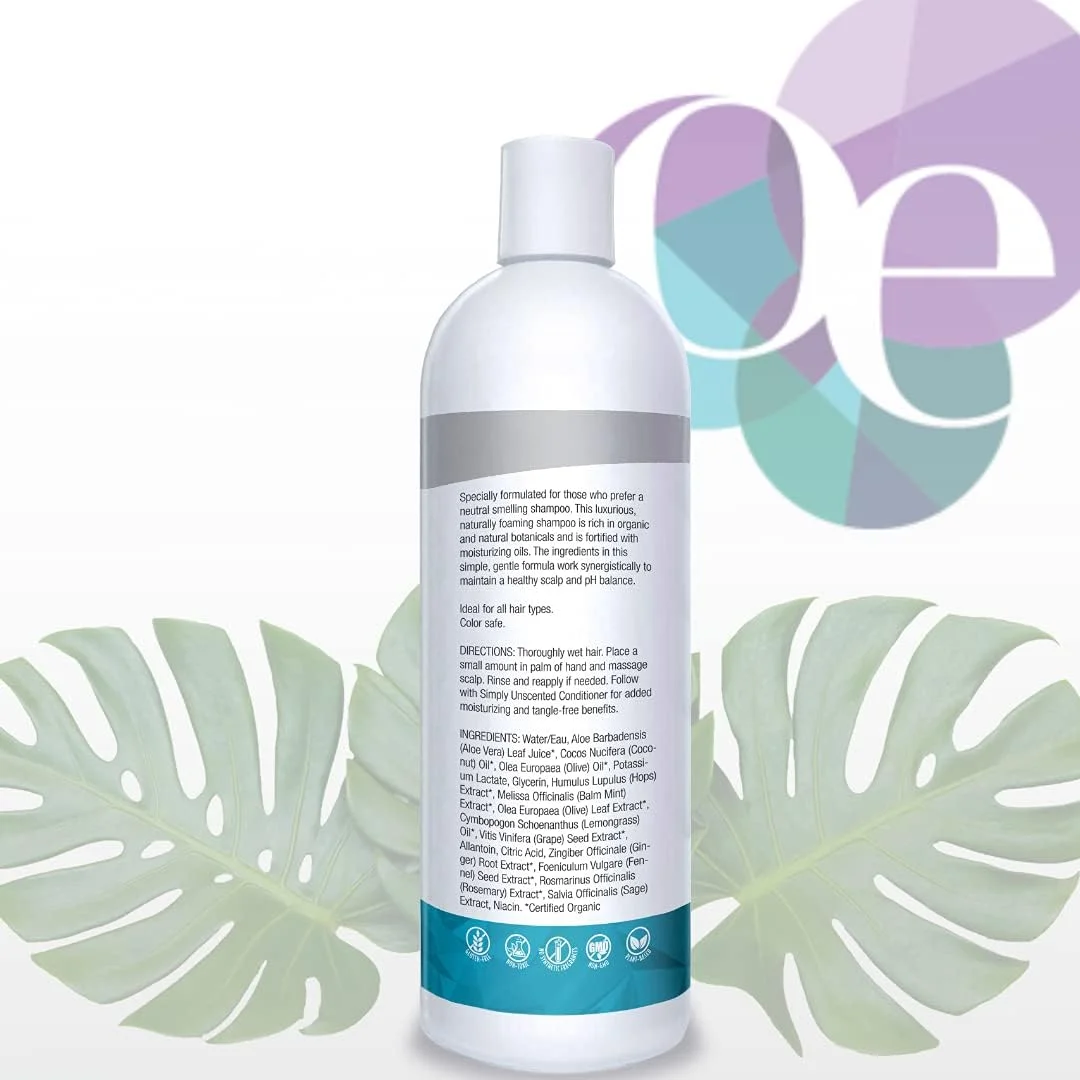 شامپو فاقد سولفات ارگانیک اکسلنس - بدون عطر، گلوتن و پارابن، محافظ رنگ مو. حاوی عصاره ها و روغن های گیاهی ارگانیک، مراقبت طبیعی برای موهای خشک، معمولی و چرب، 473 میلی لیتر