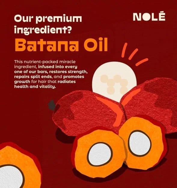 شامپو بار پایدار NOLE CARE با روغن مرکبات و باتانا، برای موهای چرب (85 گرم) - متعادل کننده PH، بر پایه پروتئین برنج، شامپو شفاف کننده، بدون سولفات، بدون پلاستیک