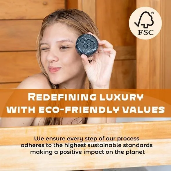 شامپو بار پایدار NOLE CARE با روغن مرکبات و باتانا، برای موهای چرب (85 گرم) - متعادل کننده PH، بر پایه پروتئین برنج، شامپو شفاف کننده، بدون سولفات، بدون پلاستیک