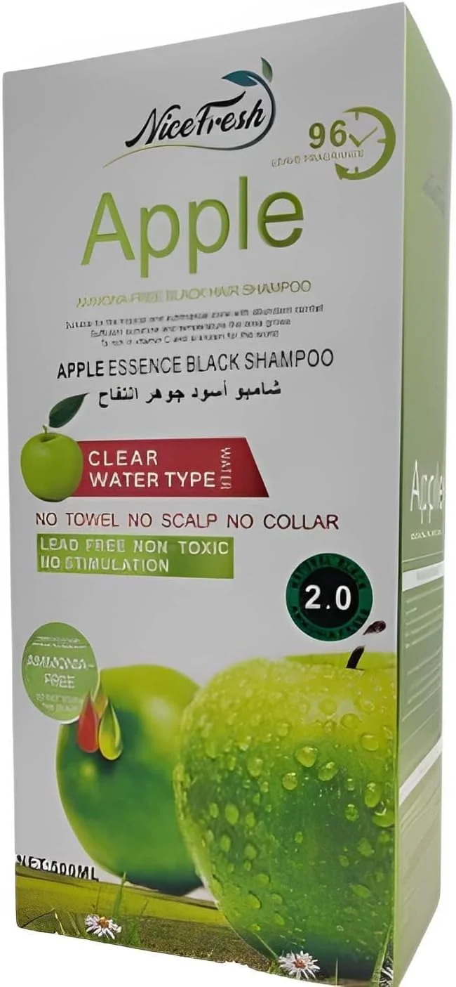 شامپو رنگ مو سیب تازه نایس، مشکی طبیعی 2.0، بدون آمونیاک (500 میلی لیتر) شامپو رنگ مو سیب تازه نایس، مشکی طبیعی 2.0، بدون آمونیاک (500 میلی لیتر)