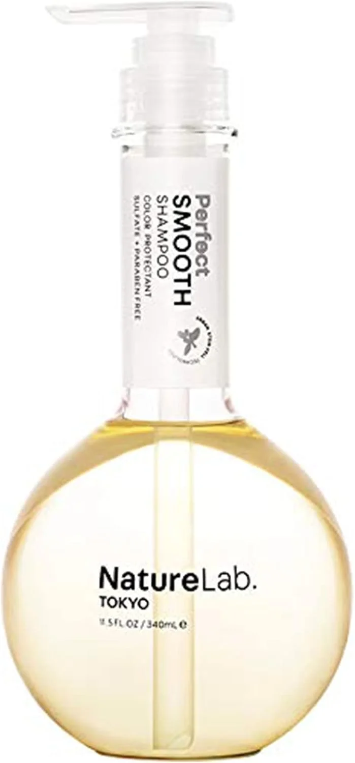 شامپو صاف کننده مو نیچرلَب. توکیو - صافی بی نقص برای موهای بدون وز: وگان، بدون سولفات و بدون تست حیوانی، محافظت از رنگ مو - 340 میلی لیتر (شامپو)