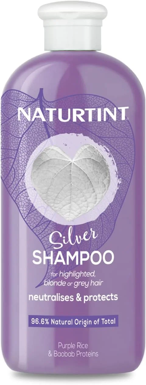 شامپو رنگ بنفش ناتورتینت از بین برنده ته رنگ های زرد و مسی ناخواسته در موهای بلوند، سفید و دکلره شده، 96.6% مواد طبیعی، 330 میلی لیتر