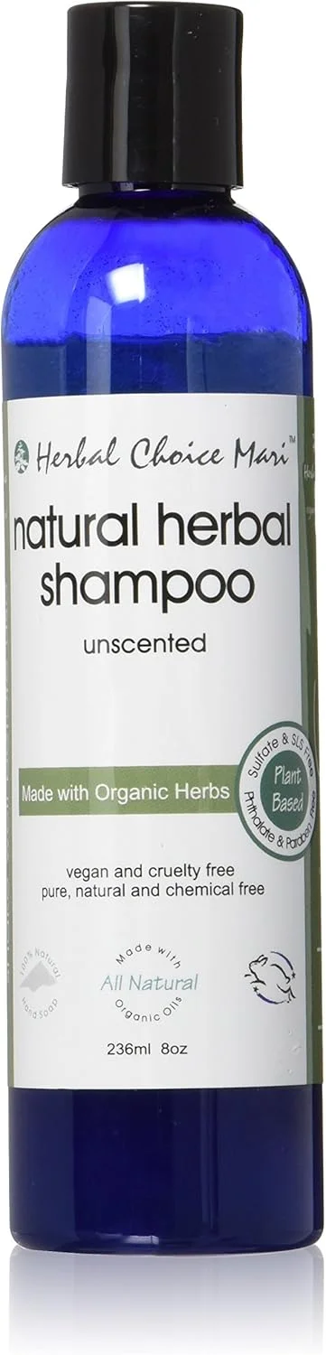 شامپو ماری طبیعی بدون عطر Nature's Brands Herbal Choice، 8 فلو اونس، ساخته شده با مواد ارگانیک