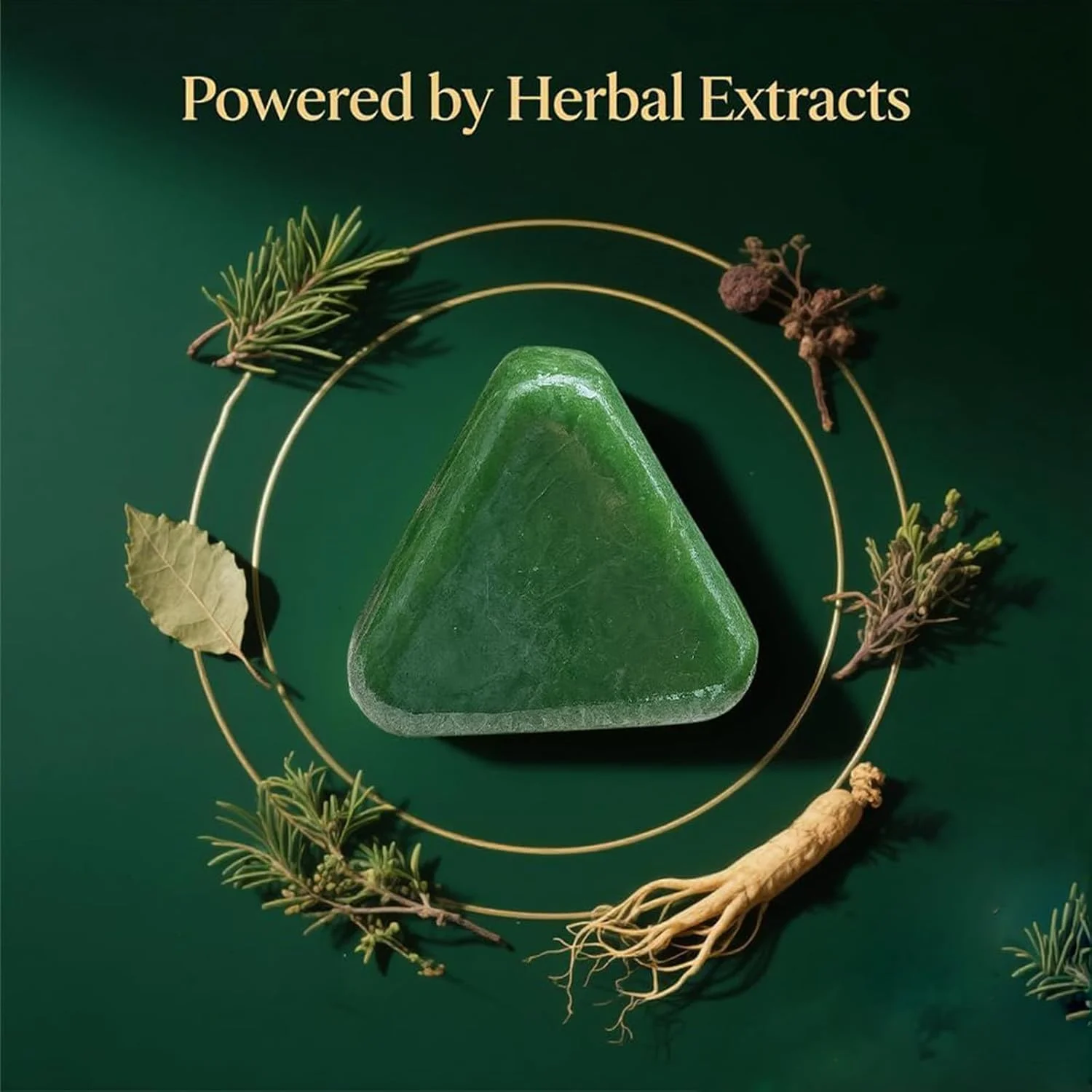 شامپو بار مثلث طبیعت - مراقبت گیاهی از مو، شامپو بار علف اوسمان، شامپوهای جامد گیاهی با برگ بیوتا و ریشه ایساتیس، پاک کننده ملایم، آرامش بخش و تقویت کننده مو (3 عدد)