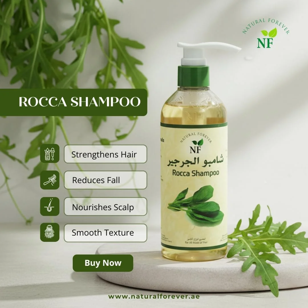 شامپو راکا Natural Forever | مواد طبیعی | غنی از مواد معدنی مانند روی و آهن | رشد و تقویت مو | 500 میلی لیتر