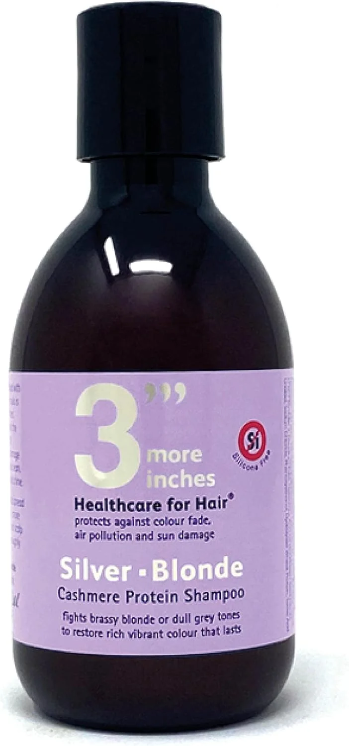 شامپو نقره ای بلوند 3'''More از تری مور اینچز - اصلاح کننده رنگ موهای بلوند - مبارزه با ته رنگ مسی - فاقد سولفات و سیلیکون شامپو نقره ای بلوند 3'''More از تری مور اینچز - اصلاح کننده رنگ موهای بلوند - مبارزه با ته رنگ مسی - فاقد سولفات و سیلیکون