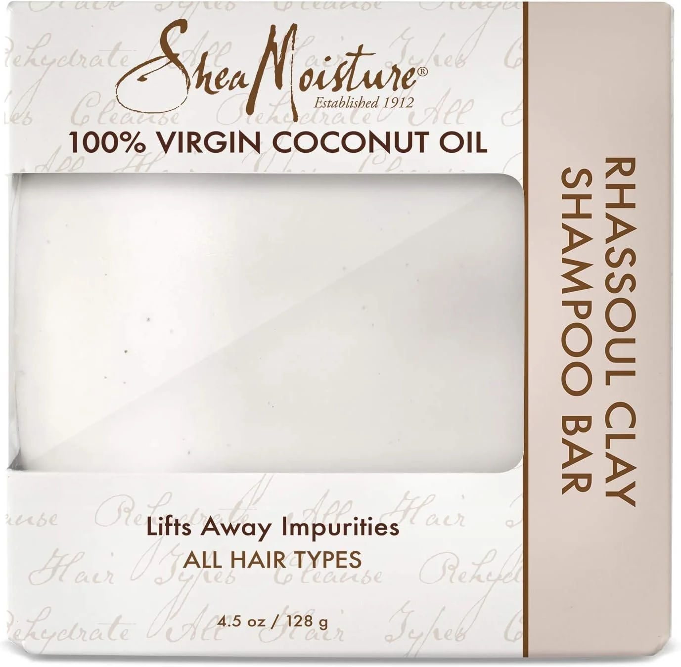 شامپو بار روغن نارگیل و رس شویی Shea Moisture 100 درصد خالص مناسب برای آقایان و بانوان - 127 گرم