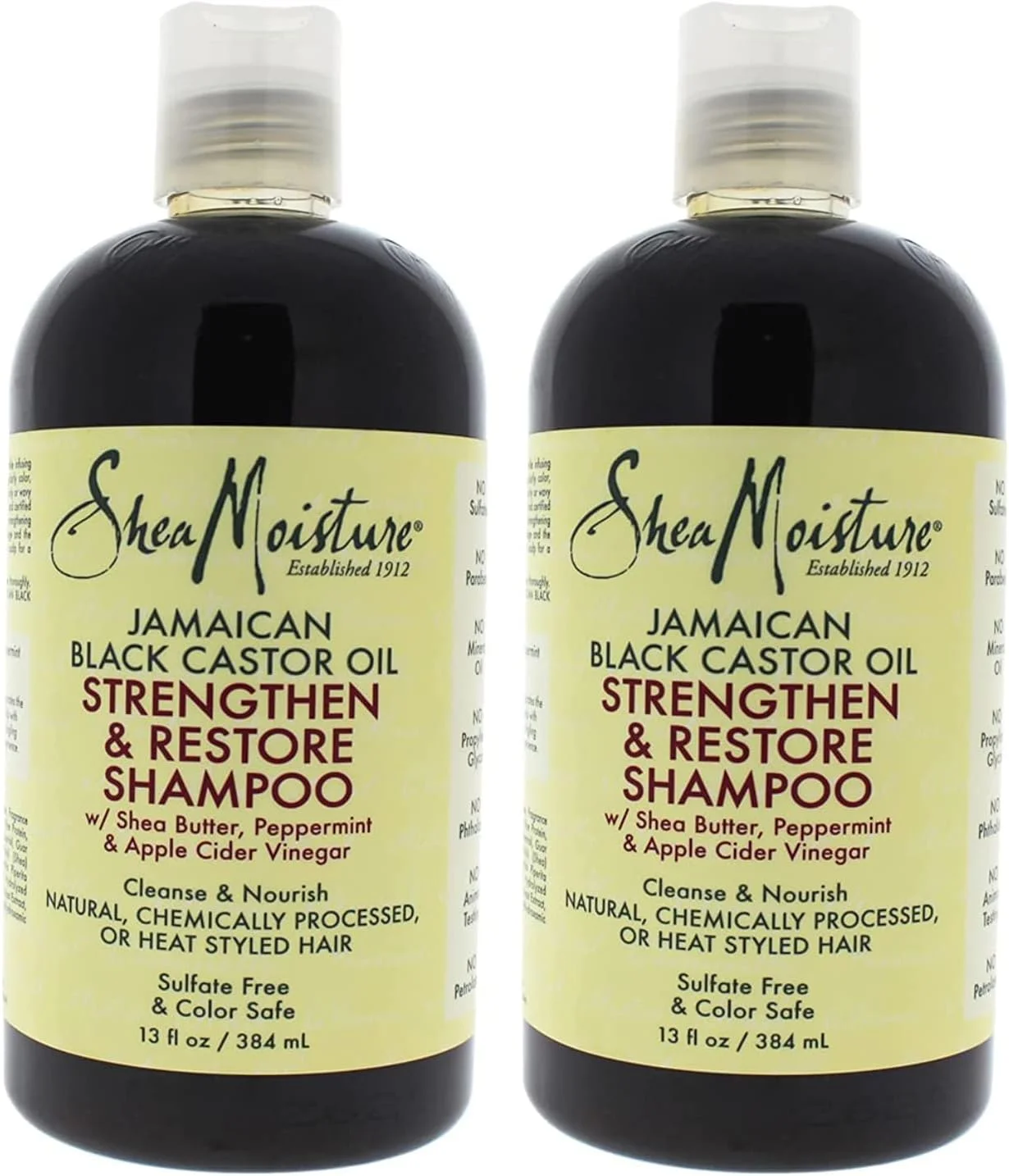 شامپو تقویت کننده، رشد دهنده و ترمیم کننده روغن کرچک سیاه جامائیکایی Shea Moisture، مناسب برای آقایان و بانوان، 384 میلی لیتر شامپو تقویت کننده، رشد دهنده و ترمیم کننده روغن کرچک سیاه جامائیکایی Shea Moisture، مناسب برای آقایان و بانوان، 384 میلی لیتر