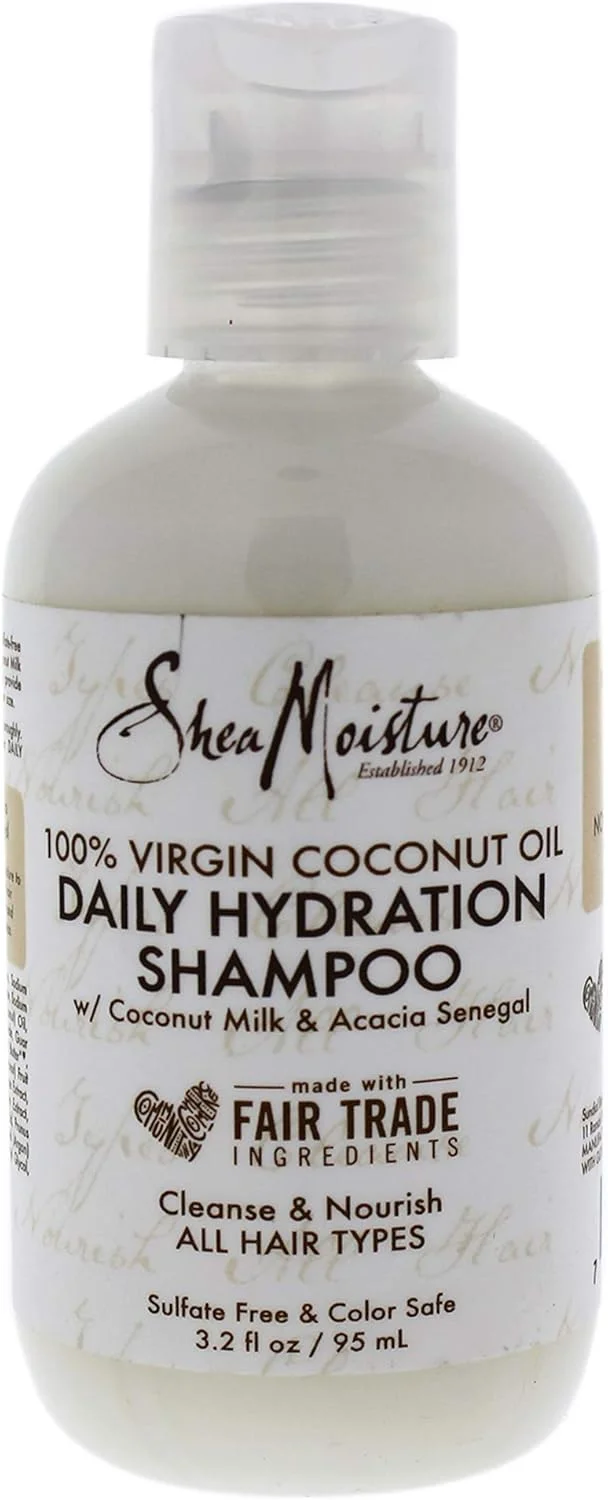 شامپو آبرسان روزانه روغن نارگیل بکر Shea Moisture مناسب برای خانم ها و آقایان، 94 میلی لیتر