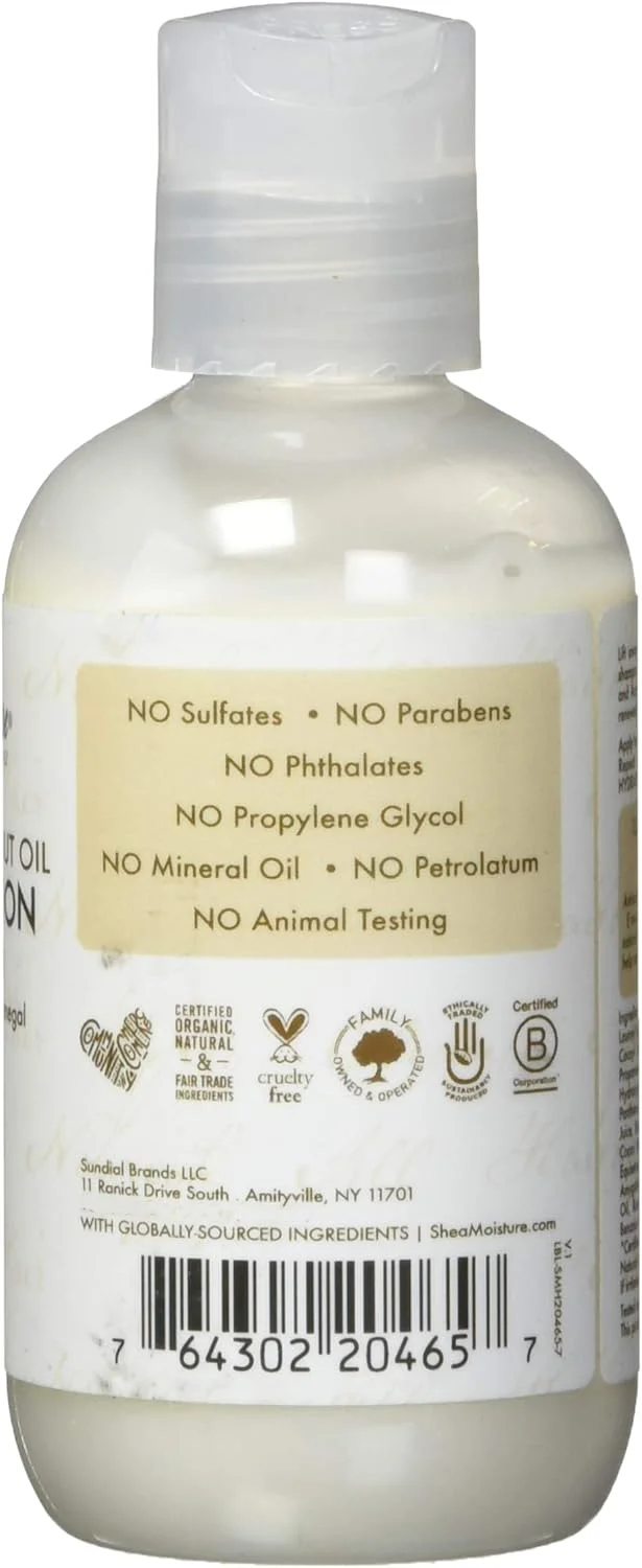 شامپو آبرسان روزانه روغن نارگیل بکر Shea Moisture مناسب برای خانم ها و آقایان، 94 میلی لیتر