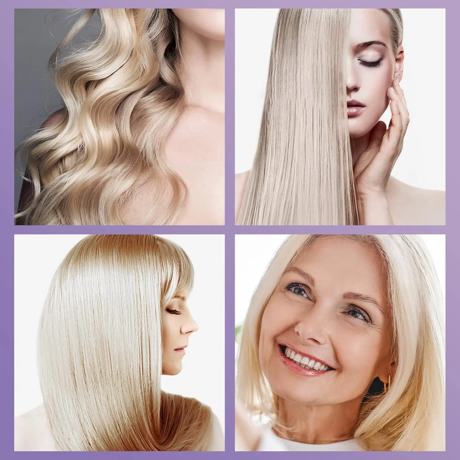 شامپو بنفش 3 دقیقه ای، شامپو موی بدون سولفات اصلاح کننده رنگ و مرطوب کننده، شامپو ضد زردی برای از بین بردن رنگ برنجی یا زرد - غنی شده با روغن آرگان و کراتین، 500 میلی لیتر