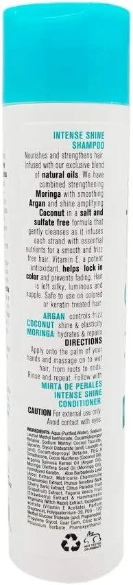 شامپو مو میرتا د پرالس حاوی روغن آرگان، نارگیل و مورینگا 300 میلی لیتر
