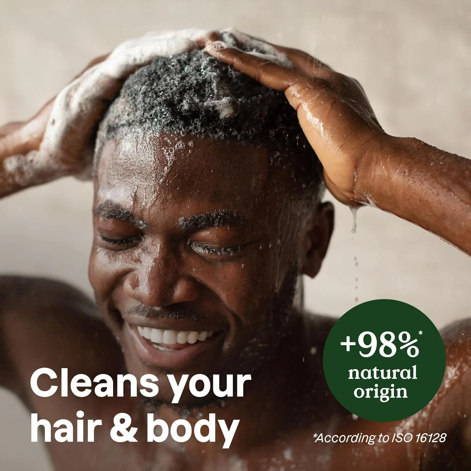 شامپو و شاور ژل 2 در 1 اتیتود، دارای تاییدیه EWG، مواد تشکیل دهنده گیاهی و معدنی، محصولات مراقبت شخصی وگان و بدون تست حیوانی، بطری آلومینیومی قابل پر کردن مجدد، پاچولی و فلفل سیاه، 473 میلی لیتر