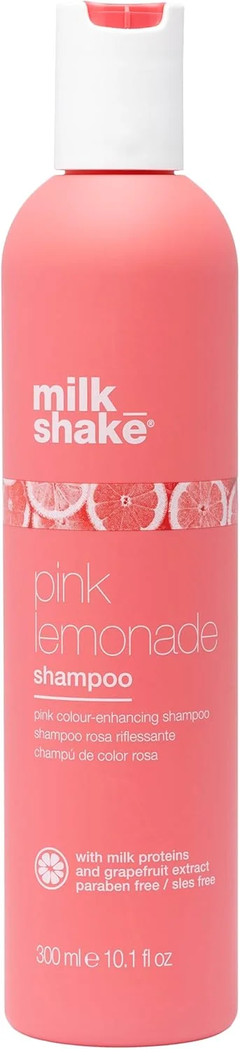 شامپو رنگدانه صورتی milk_shake Icy Pink Lemonade - شامپو رنگدانه صورتی برای موهای بلوند یا روشن شده، 300 میلی لیتر