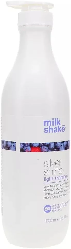 شامپو روشن کننده موهای نقره ای میلک شیک Silver Shine Light، 1000 میلی لیتر