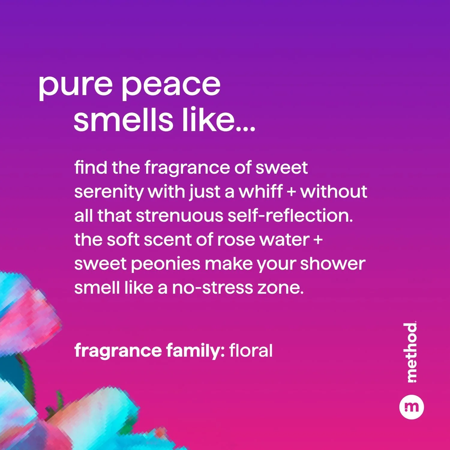 شامپو حجم دهنده Method، آرامش خالص با رایحه گل رز، گل صد تومانی و نمک دریایی صورتی، بدون پارابن و سولفات، 414 میلی لیتر