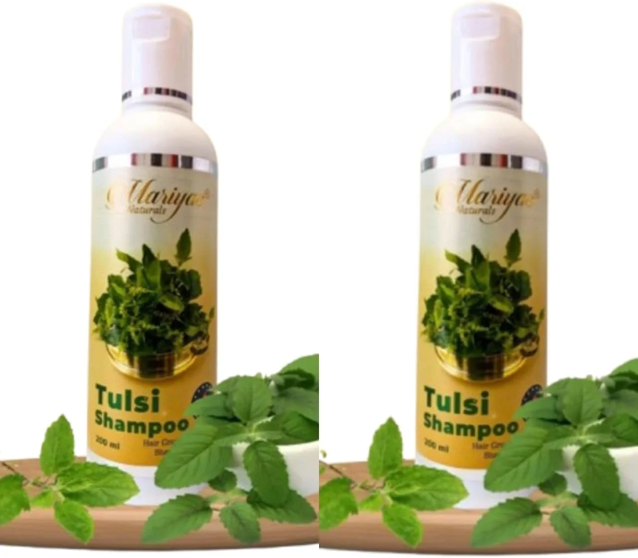 شامپو گیاهی مراقبت از مو مارییاس حاوی روغن تولسی 400 میلی لیتر (200 میلی لیتر X 2)