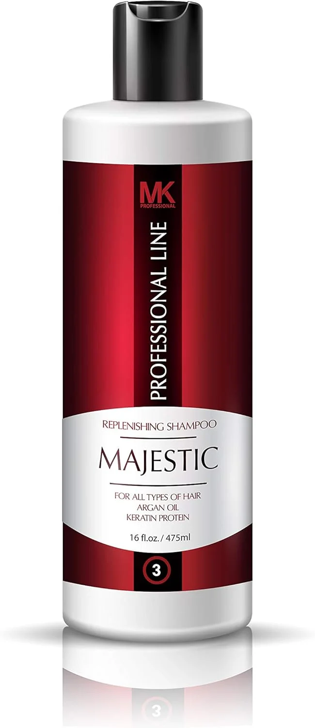 شامپو بازسازی کننده کراتین مجستیک 475 میلی لیتر - مراقبت بعد از درمان - بدون سولفات و کلرید سدیم
