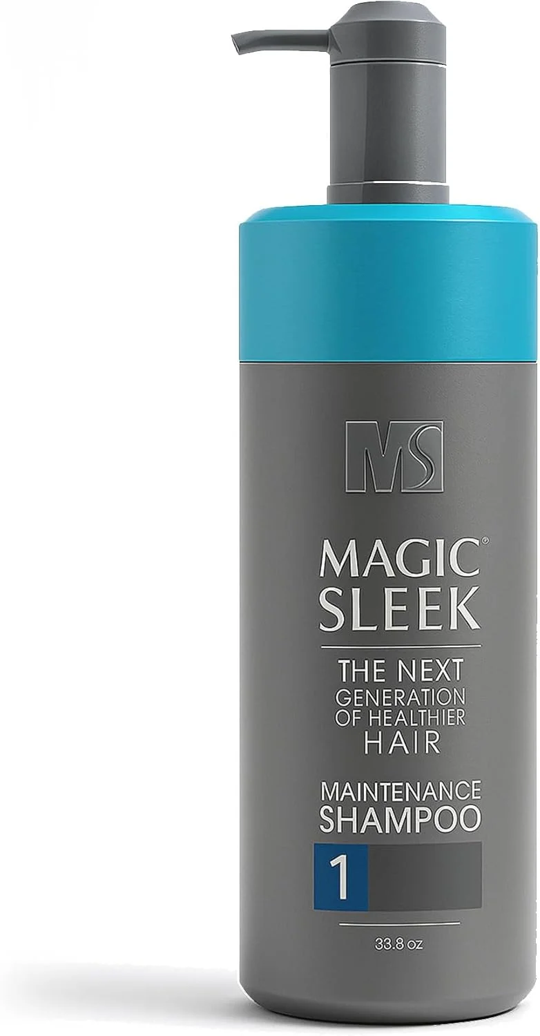 شامپو شفاف کننده مو MagicSleek، محصولات رشد مو، بدون سولفات، مناسب موهای رنگ شده، مرطوب کننده موهای خشک، مرطوب کننده پوست سر خشک، بهترین شامپو روزانه | 982 میلی لیتر