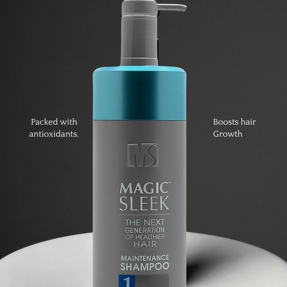 شامپو شفاف کننده مو MagicSleek، محصولات رشد مو، بدون سولفات، مناسب موهای رنگ شده، مرطوب کننده موهای خشک، مرطوب کننده پوست سر خشک، بهترین شامپو روزانه | 982 میلی لیتر