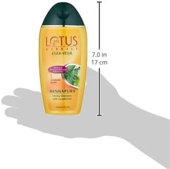 شامپو حنا و نرم کننده مو لوتوس هربالز مدل Kera-Veda Hennapura حجم 200 میلی لیتر
