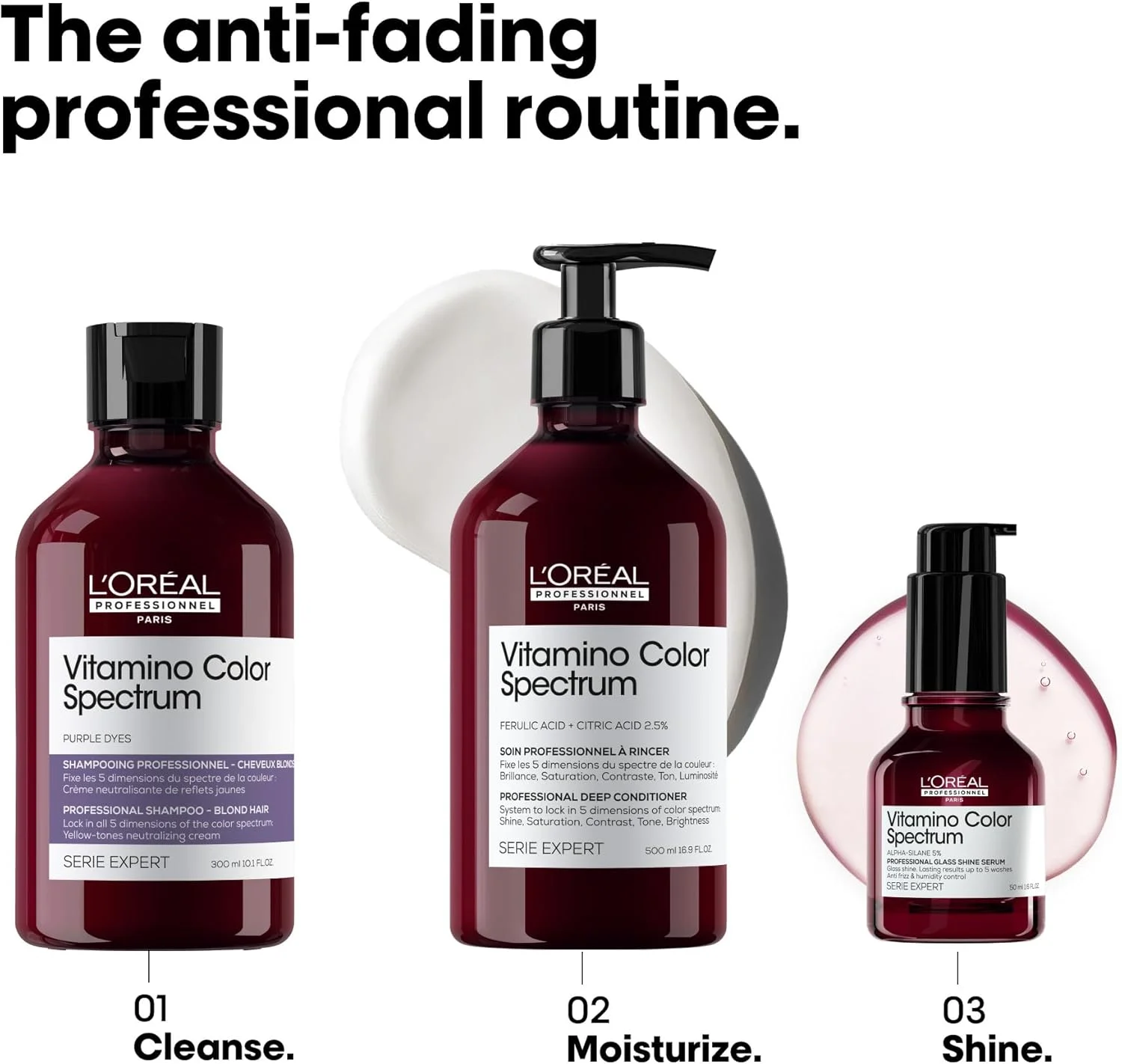 شامپو لورآل پروفشنال برای درخشندگی رنگ مو با اثر موی شیشه ای برای موهای رنگ شده، خنثی کننده ته رنگ زرد، سری اکسپرت، شامپو خنثی کننده رنگدانه های بنفش ویتامینو کالر اسپکتروم، 300 میلی لیتر شامپو لورآل پروفشنال برای درخشندگی رنگ مو با اثر موی شیشه ای برای موهای رنگ شده، خنثی کننده ته رنگ زرد، سری اکسپرت، شامپو خنثی کننده رنگدانه های بنفش ویتامینو کالر اسپکتروم، 300 میلی لیتر