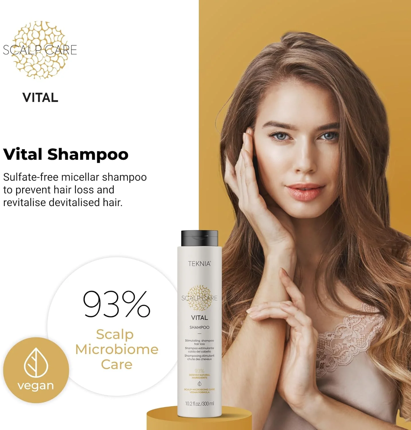 شامپو محرک مراقبت از پوست سر لکمه تکنیا ویتال، 300 میلی لیتر شامپو محرک مراقبت از پوست سر لکمه تکنیا ویتال، 300 میلی لیتر