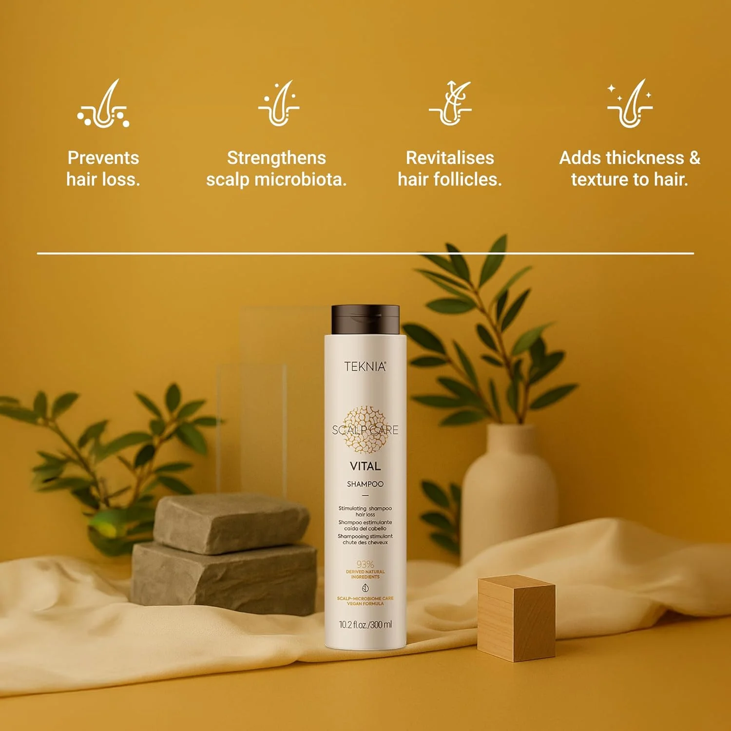 شامپو محرک مراقبت از پوست سر لکمه تکنیا ویتال، 300 میلی لیتر شامپو محرک مراقبت از پوست سر لکمه تکنیا ویتال، 300 میلی لیتر