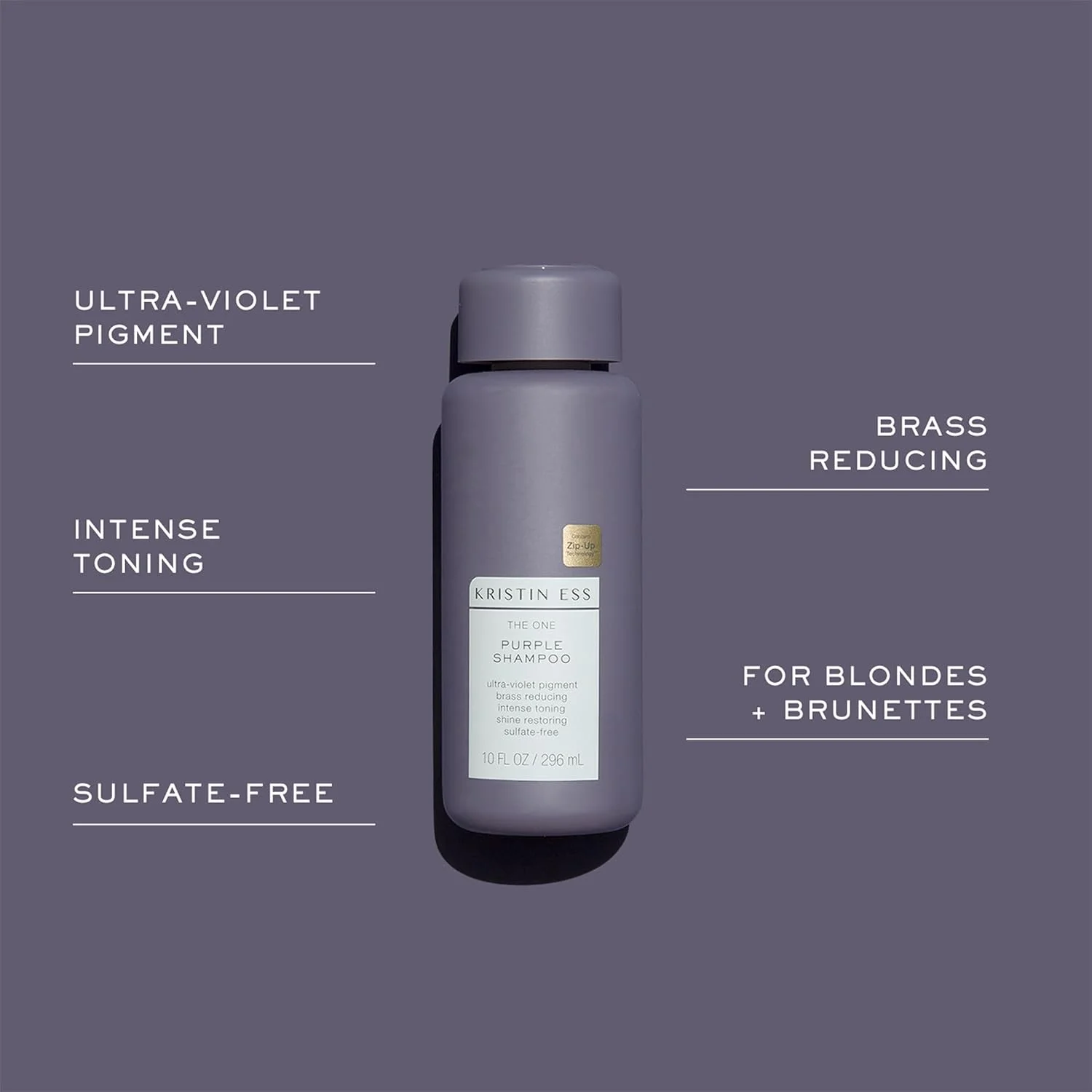 شامپو بنفش Kristin Ess مدل The One مناسب برای خانم ها و آقایان، 295 میلی لیتر