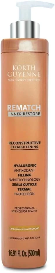 شامپو کراتینه ترمیم کننده و صاف کننده مو کرث گایین حاوی هیالورونیک اسید حجم 500 میلی لیتر