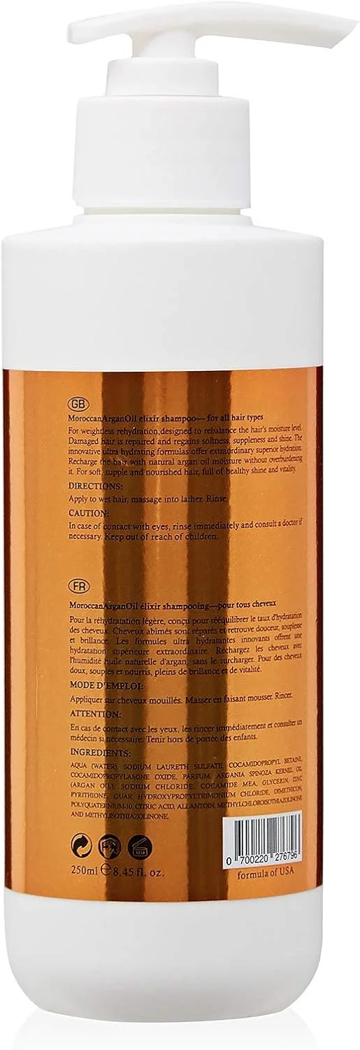 شامپو الکسیر روغن آرگان مراکشی Otto Keunis برای موهای آسیب دیده - 250 میلی لیتر شامپو الکسیر روغن آرگان مراکشی Otto Keunis برای موهای آسیب دیده - 250 میلی لیتر